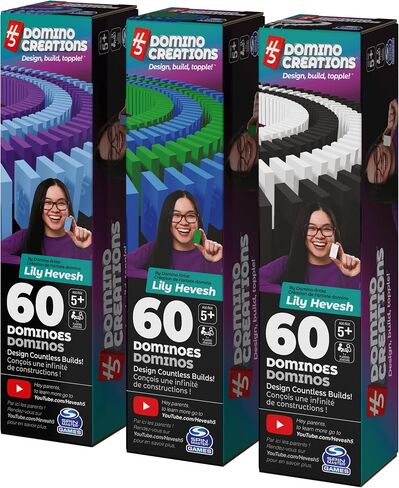 ألعاب ماجستير تدور ، Lily Hevesh H5 Domino Creations Summer Summer Set 100 قطعة ، ألعاب بناء للأطفال والأسرة ، لعبة نشاط STEM الكلاسيكية ، 1 و UP FARK in Saudi Arabia