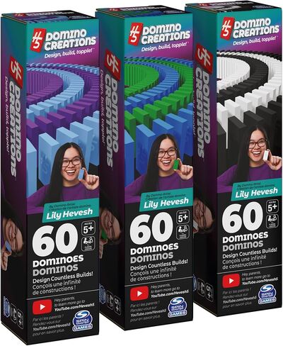 ألعاب ماجستير تدور ، Lily Hevesh H5 Domino Creations Summer Summer Set 100 قطعة ، ألعاب بناء للأطفال والأسرة ، لعبة نشاط STEM الكلاسيكية ، 1 و UP FARK in Saudi Arabia
