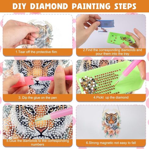 Naimoer DIY مجموعات فن الماس الماس للبالغين ، وأطقم الرسم من اليعسوب الماس ، وبطائر الراين الخاصة بالنيون ، والأكريليك 5D جو الأحجار الكريمة. in Saudi Arabia
