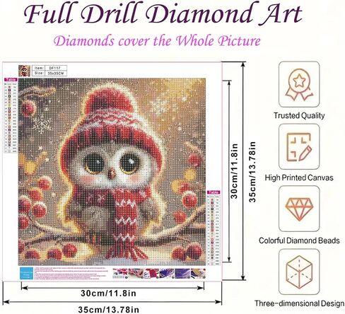 مجموعات الطلاء الماس عيد الميلاد للبالغين ، و Santa Claus & Christmas Reindeer Diamond Art Kits للمبتدئين ، DIY 5D Full Drill Round Gem Gem Craft Home Wall Decor Gift (14x14inch) in Kuwait