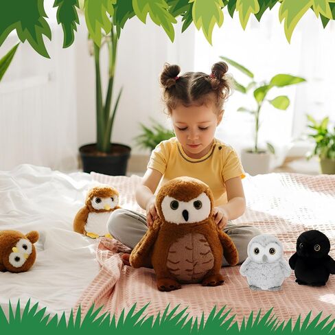5 PCS Goat Plush Toys Gift Set 15.7 Mommy Goat Goat White White With With 4 Frids Pretting in Belly Belly Reseruing Plushie Toy Ster in Saudi Arabia