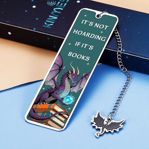 Dragon Gifts for Women Men - Dragon Bookmark for Kids Book Lovers, Nerds, Bookish, Dragon Themed Gifts for Girls Boys, Christmas Birthday Book Club Gift Ideas, Book Accessories in Saudi Arabia