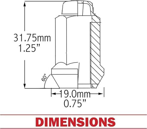 مجموعة من 16 قطعة من ملحقات العجلات مقاس M10x1.25 ذات مقعد مسطح ايه تي في وUTV (طول 1.25 انش، سداسي 14 ملم) in Kuwait