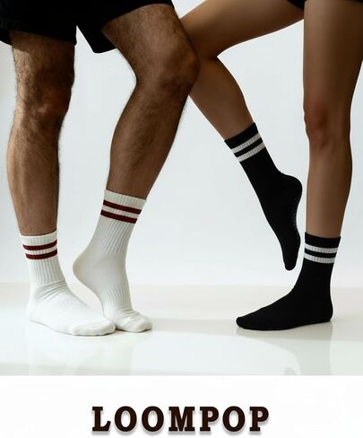 3/4 Pairs Cushioned Pilates Socks for Women, Non Slip Elegant Grip Socks with Silicone,Ideal for Yoga,Hospital & Home in Saudi Arabia