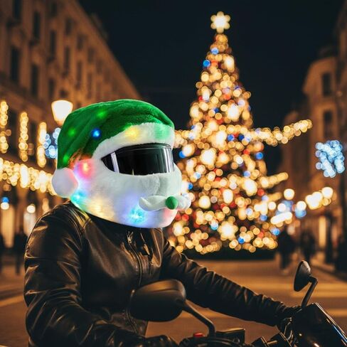 تغطية خوذة دراجة نارية كبيرة للغاية في عيد الهالوين تغطية القبعة اليقطين 18.78 × 15.75 بوصة غطاء خوذة شبح مع الضوء للرجال هدية in Kuwait