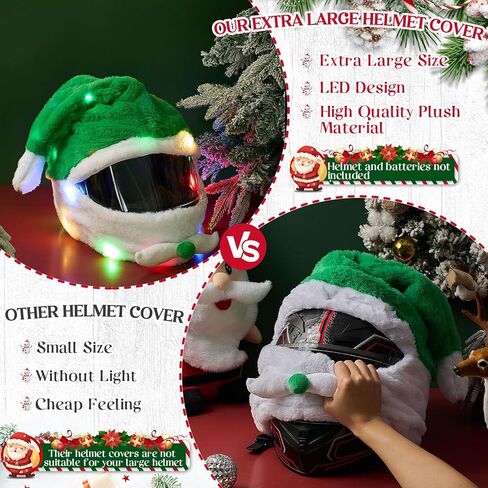 تغطية خوذة دراجة نارية كبيرة للغاية في عيد الهالوين تغطية القبعة اليقطين 18.78 × 15.75 بوصة غطاء خوذة شبح مع الضوء للرجال هدية in Kuwait