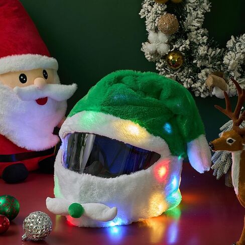 تغطية خوذة دراجة نارية كبيرة للغاية في عيد الهالوين تغطية القبعة اليقطين 18.78 × 15.75 بوصة غطاء خوذة شبح مع الضوء للرجال هدية in Kuwait