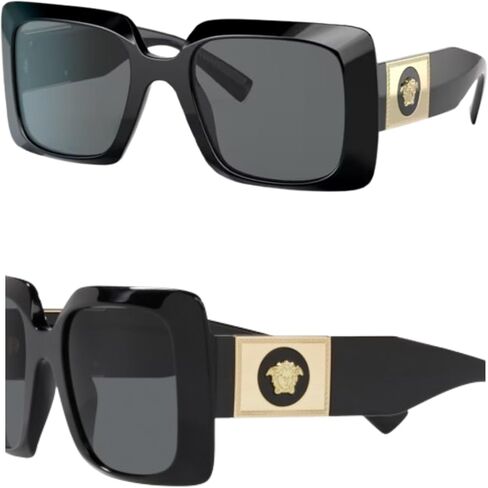 Versace VE4405 Medusa Rectangle Shope Grasshes with Eshades Luxury Eyewear Kit Bundle in Saudi Arabia