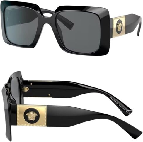 Versace VE4405 Medusa Rectangle Shope Grasshes with Eshades Luxury Eyewear Kit Bundle in Saudi Arabia