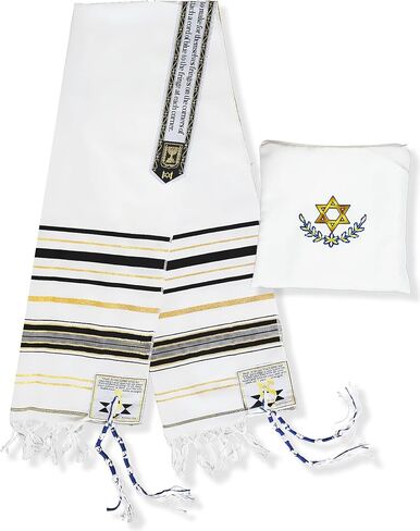شال صلاة Tallit 72 "× 22" مع حقيبة و tzitzits مسبقا للنساء سيدة أنثى ، وردي طالبة تصميم التوراة in Kuwait