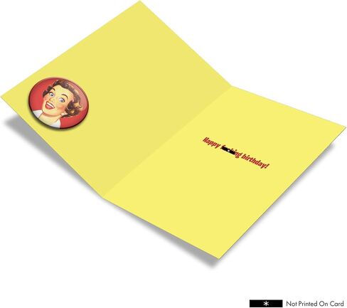 NobleWorks - 1 بطاقة مضحكة لأعياد الميلاد - فكاهة المرأة ، قرطاسية Bday Notecard - الجميع تقبيل AXX 5452Z in Saudi Arabia