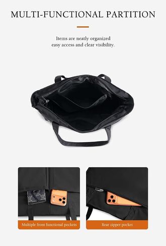Tote Bag for Women, Lightweight Puffy Tote Bag Quilted Handbag Shoulder Bag for Travel, Work, Gym in Saudi Arabia