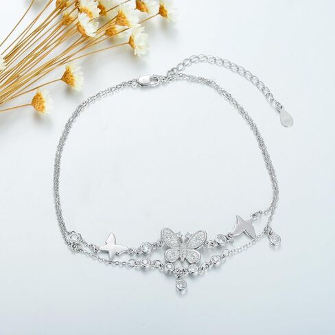 Claddagh Onkle 925 Sterling Silver Celtic Knot قابلة للتعديل طبقة قابلة للتعديل Link Beach Anklet Hift in Saudi Arabia