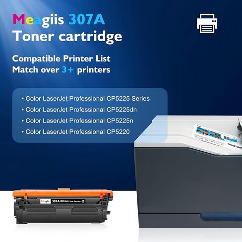 307A Toner Cartridge Set 4-Pack Replacement for HP 307A Toner Cartridges Works with HP Color Laserjet Professional CP5225 CP5225n CP5225dn CP5220 Printer (Black, Cyan, Yellow, Magenta) in Kuwait