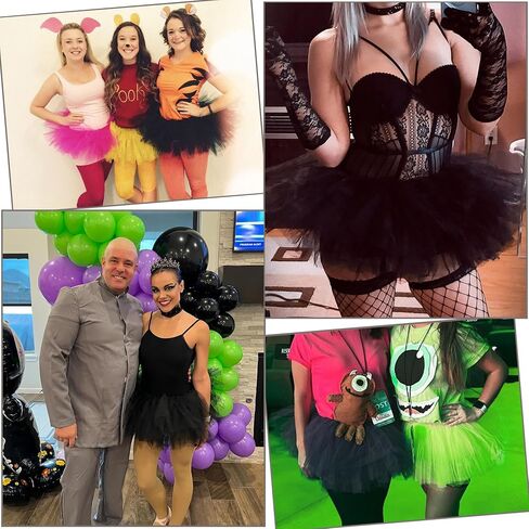 Tutu for Women Adults - 5-Layer Tulle Skirts 80s Outfit for Women - Puffy Adult Tutus - Halloween Costumes Skirt in Saudi Arabia