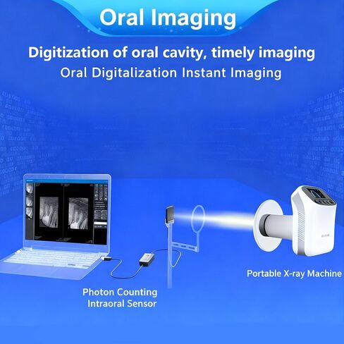 Dental X-Ray Sensor Veterinary Radiovisograph HD Digital Intraoral Imaging System Portable X Ray Digital Sensor (1.5 (25x30mm)) in Saudi Arabia