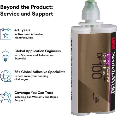 Scotch-Weld من جزأين لاصق Epoxy ، DP100 ، 1.7 أوقية ، Dou-Pak ، Clear ، 12pack in Kuwait