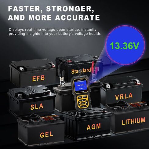BT60 Pro Acclope Car Battery Tester مع الطباعة السحابية 100-3000 CCA 6V 12V 24V AGM Lithium Gel Battery Checker Automotive Adalyder Digital Analyzer Operging System Oper Truck-Use-Use-Use. in Saudi Arabia