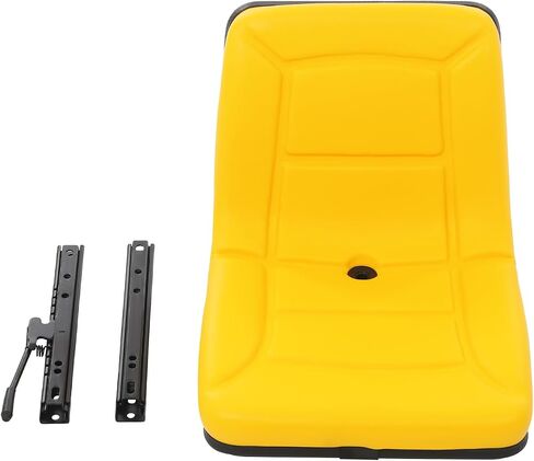 Universal Tractor Seat Black, Heavy Duty 220lb Capacity w/Drainage Hole & Slide Rails for Forklifts Tractors Mowers in Saudi Arabia