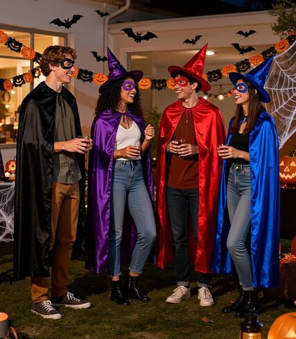 Century Star Halloween Capes & Masks for Adults - Role-Play Costume Theme Party Christmas Dress Up in Saudi Arabia