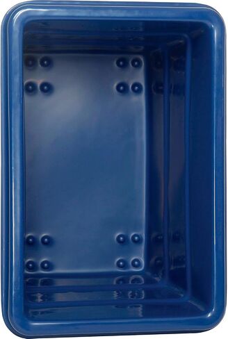 Global Industrial 6 Bushel Plastic Bulk Box Truck, Direct Mount Base, 500 lbs. Capacity, 3" Non-Maring Rubber Casters, Blue, 33-2/5"L x 23" W x 24-1/2"H in Saudi Arabia