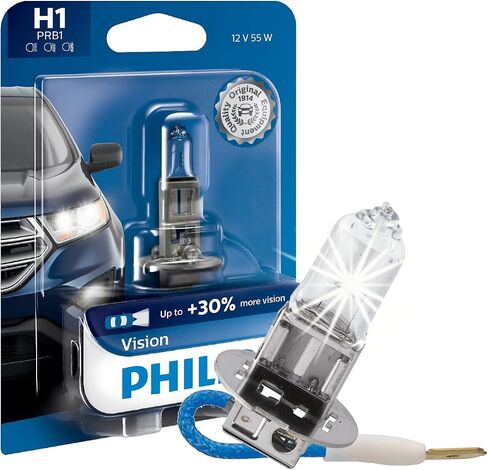 Philips 9006 Vision Upgrade Headlight Bulb with up to 30% More Vision, 1 Pack in Kuwait