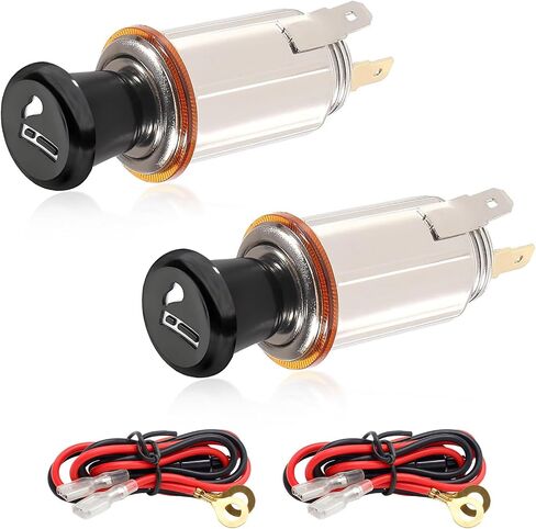 ولاعة سيجارة السيارات ، عنصر توصيل أوتومت سجائر DC 12V Auto Dockette ، ولاعة سجائر مع كابل لمعظم السيارات والشاحنات والمقطورات و RVs والقوارب وملحقات السيارات العالمية in Saudi Arabia