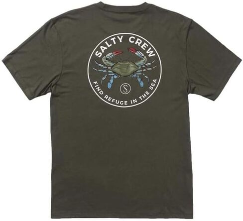 Salty Crew Men's Blue Crabber Short Sleeve Tee in Kuwait
