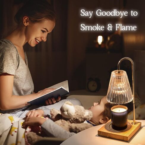 Candle Warmer Lamp with Timer for Yankee Candles, Black Wax Warmer with Dish for Wax Melts, House Warming Gifts New Home Kitchen Office Dorm Room Fall Decor, Birthday Gifts for Mom Women Men in Saudi Arabia