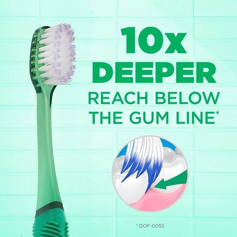 GUM Technique Deep Clean Toothbrush - Compact Soft - Soft Toothbrushes for Adults with Sensitive Gums - Extra Fine Bristles, 1ct (12pk) in Saudi Arabia
