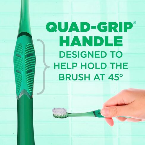 GUM Technique Deep Clean Toothbrush - Compact Soft - Soft Toothbrushes for Adults with Sensitive Gums - Extra Fine Bristles, 1ct (12pk) in Saudi Arabia