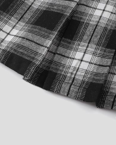 الفتيات يسقطون ملابس ، 2 قطعة فتاة ، ورسالة طباعة الأكمام الطويلة من النوع الثقيل مجموعات تنورة مطوية للأطفال في سن المراهقة 5-12T in Kuwait