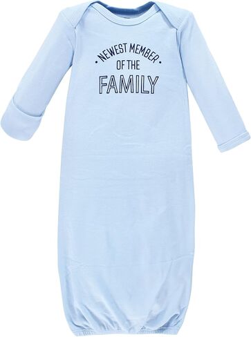 Hudson Baby Unisex Baby Cotton Gowns, Sparkle, Preemie/Newborn in Kuwait