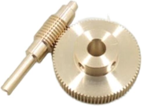 Miter Transmission 1PCS Turbo Worm Worm Gear مخفض 0.3 الوحدة 80T 100T مخفض الوردي الدقيق 1:80 1: 100 Ration Gimbal anterucer mechanical (100 teath+5mm worm rod) in Saudi Arabia