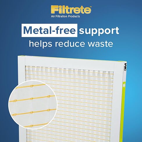 Filtrete 25x25x1 AC Furnace Air Filter, MPR 700, MERV 8, Tough on Pollen, Easy on Airflow, 3-Month Pleated 1-Inch Electrostatic Air Cleaning Filter, 6-Pack (Actual Size 24.81 x 24.81 x 0.81 in) in Saudi Arabia