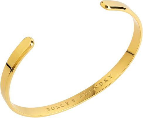 Forge & Foundry Men's Minimalist Titanium Cuff Bracelet | Versitile Unisize Waterproof | Design-Led Artisan Jewelry, from London | Ravick in Saudi Arabia