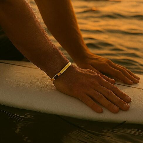 Forge & Foundry Men's Minimalist Titanium Cuff Bracelet | Versitile Unisize Waterproof | Design-Led Artisan Jewelry, from London | Ravick in Saudi Arabia