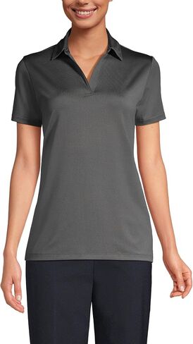 Lands' End Women's Short Sleeve Rapid Dry Sport Neck Polo Shirt in Saudi Arabia