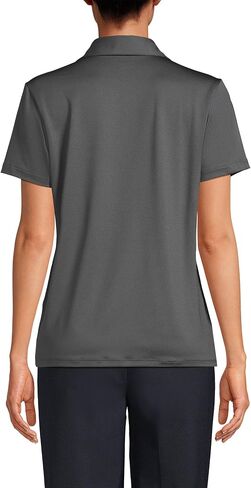 Lands' End Women's Short Sleeve Rapid Dry Sport Neck Polo Shirt in Saudi Arabia