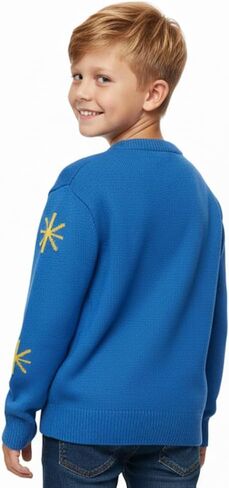 Danny Torrance Apollo 11 USA Youth Sweater - زي أفلام الأطفال وارتداء كل يوم - Moon Landing - الأولاد الأزرق المتماسك in Saudi Arabia