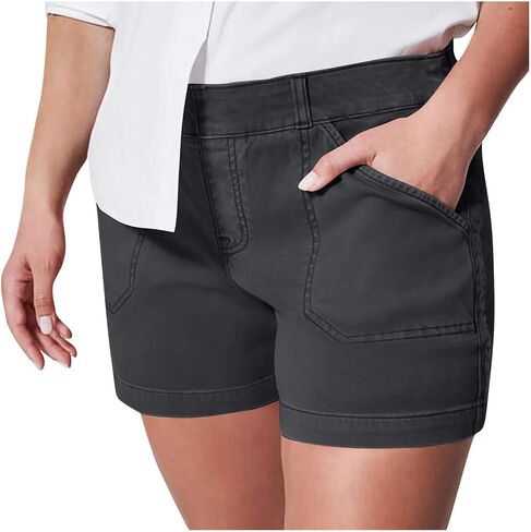 Oprah's Favorite Shorts,Mycomfyblouse Shorts,Women's Stretch Twill Casual Shorts,Glamgodchic Pants in Kuwait