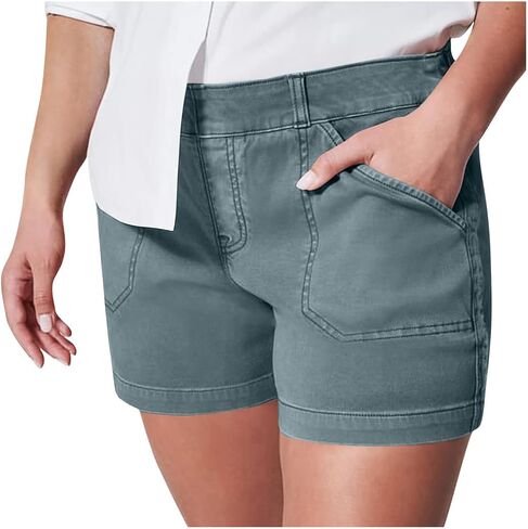 Oprah's Favorite Shorts,Mycomfyblouse Shorts,Women's Stretch Twill Casual Shorts,Glamgodchic Pants in Kuwait