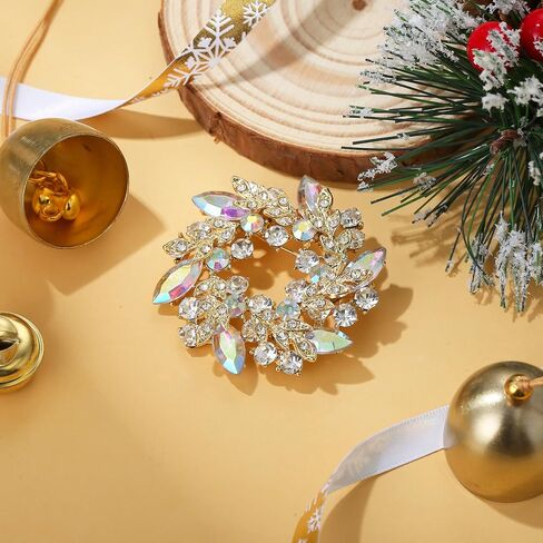 EVER FAITH Austrian Crystal Wedding Corsage Jewelry Accessory Bridal Flower Wreath Brooch Pin for Women in Saudi Arabia