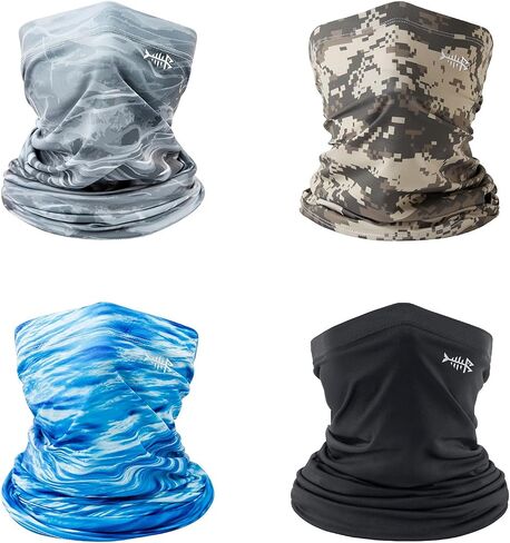 Bassdash 4 Pack Upf 50+ UV Protection Neck Gaiter Sun Protecor in Kuwait