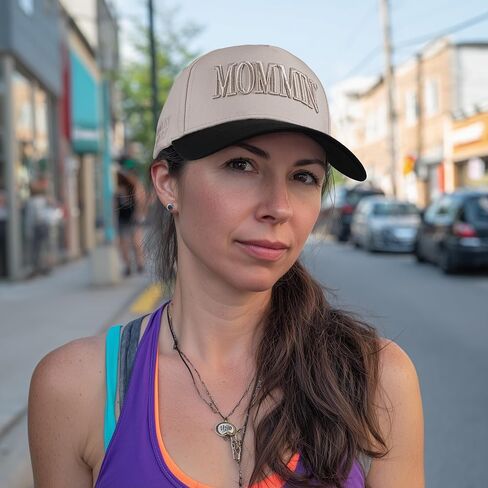 Mommin Trucker Hat for Women，Vintage Embroidered Baseball Cap，Mom Essentials Funny Gifts for Mothers Day in Kuwait