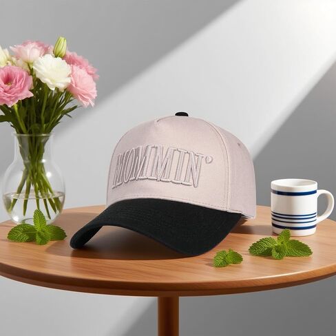 Mommin Trucker Hat for Women，Vintage Embroidered Baseball Cap，Mom Essentials Funny Gifts for Mothers Day in Kuwait