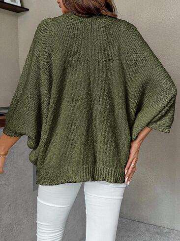 Shenhe Women's Maternity Sweater Twist Front Knit Shawl Wrap Bat Wing Sweater Cape Pullover in Kuwait