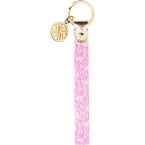 Lilly Pulitzer Durable Leatherette Strap Key Chain, Cute Wristlet Keychain Accessory with Metal Ring, Let's Go Bananas in Saudi Arabia