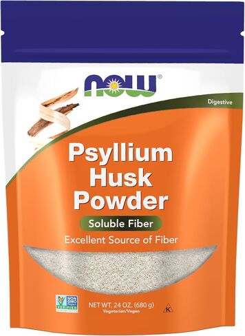NOW Foods Supplements, Psyllium Husk Powder, Non-GMO Project Verified, Soluble Fiber, 12-Ounce in Saudi Arabia