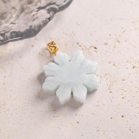 18K Solid Yellow Gold Natural Grade A Jadeite Filipino Sun, Genuine Jade Pendant Necklace, Philippines Tradition Heritage Cultural Symbol, Philippine Pride, Handcarved Jadeite, with Gift Box in Saudi Arabia